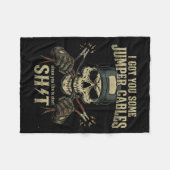 I Got You Some Jumper Cables Since You Like To Sta Fleece Deken (Voorkant (Horizontaal))