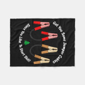 I Got You Some Jumper Cables Since You Like To Sta Fleece Deken (Voorkant (Horizontaal))