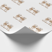 I Got Your Back Cute Skeleton Halloween Quote Cadeaupapier (Hoek)