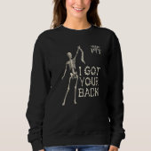 I got your back funny skeleton with spine Physical Trui (Voorkant)