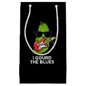 I Gourd the Blues Funny Veggie Pun Dark BG Klein Cadeauzakje (Voorkant)
