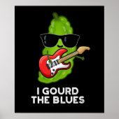 I Gourd the Blues Funny Veggie Pun Dark BG Poster (Voorkant)