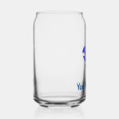 I (Griekse vlag Funky Heart) Jouw tekst Blikvorm Glas (Rechts)