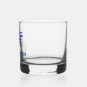 I (Griekse vlag Funky Heart) Jouw tekst Whisky Glas (Links)