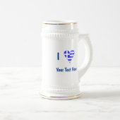 I (Griekse vlag) Jouw tekst Bierpul (Voorkant rechts)