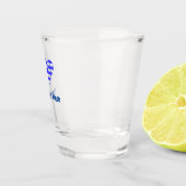 I (Griekse vlag) Jouw tekst Shot Glas (Rechts)