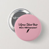 I Groei Silver Hair Button (Voorkant /achterkant)