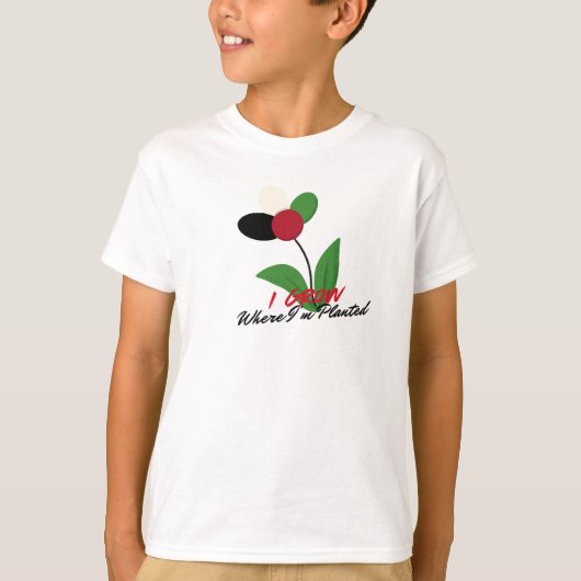 I Grow where I’m Planted T-shirt (Voorkant)