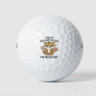 I had m'n geduld getest en m negative golfballen