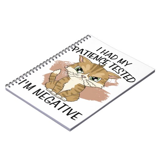 I had m'n geduld getest en m negative notitieboek (Linkerzijde)