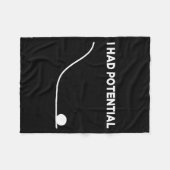I Had Potential T-shirt.png Fleece Deken (Voorkant (Horizontaal))