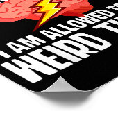 I Had Stroke I Am Allowed To Do Weird Things  Poster (Hoek)