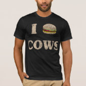 I Hamburger Cows T-shirt (Voorkant)