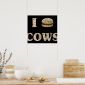 I Hamburger Koeien Poster (Keuken)