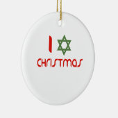 I Hanukkah kerstgroen Keramisch Ornament (Rechts)