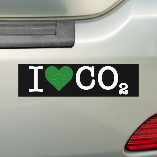 I Harde CO2 Bumpersticker (Op auto)