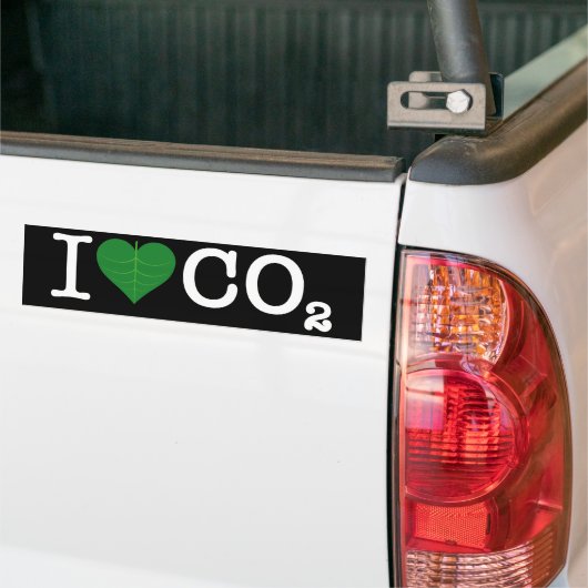 I Harde CO2 Bumpersticker (Op Truck)