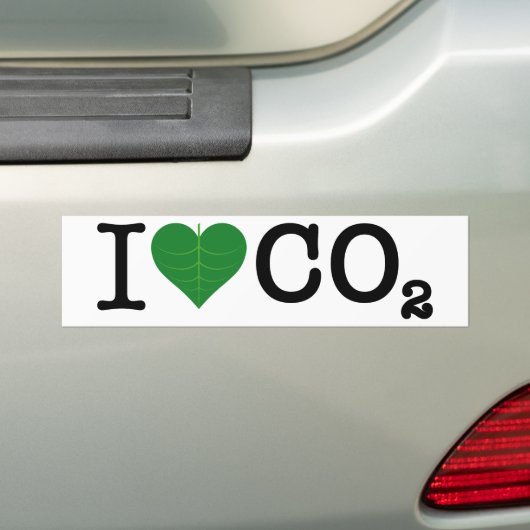 I Harde CO2 Bumpersticker (Op auto)