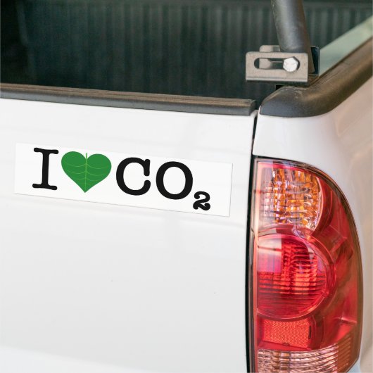 I Harde CO2 Bumpersticker (Op Truck)
