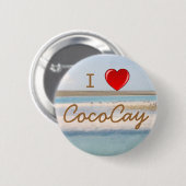 I Harde CocoCay-toetsen Ronde Button 5,7 Cm (Voorkant /achterkant)