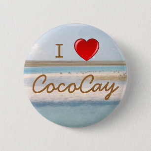 I Harde CocoCay-toetsen Ronde Button 5,7 Cm