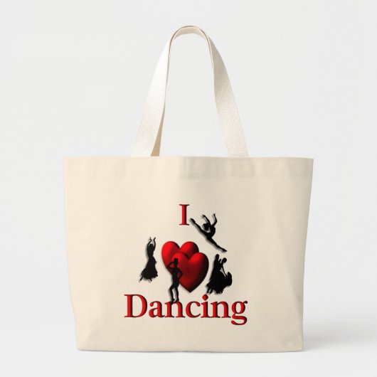 I Harde dansende grote Canvas tas (Voorkant)