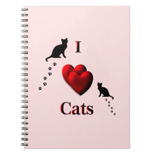 I Harde katten Roze Notitieboek