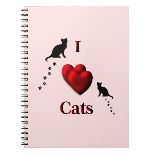 I Harde katten Roze Notitieboek (Voorkant)