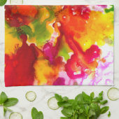 I Harde kleur Theedoek (Gevouwen)