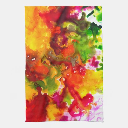 I Harde kleur Theedoek (Verticaal)