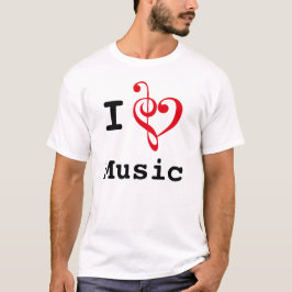 I Harde muziek (oorspronkelijke stijl) T-shirt