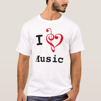 I Harde muziek (oorspronkelijke stijl) T-shirt