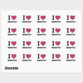 i hardeslepstijl ronde sticker (Vel)