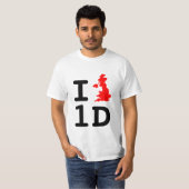 I Hart 1D T-shirt (Voorkant volledig)
