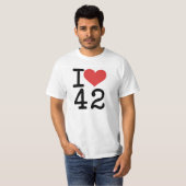 I hart 42 T-shirt (Voorkant volledig)
