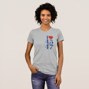 I Hart 45 & 47 Asymmetrische T-Shirt