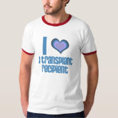 I * hart * a Transplant Recipient t-shirt (Voorkant)