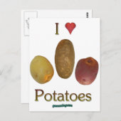 I Hart aardappelen Briefkaart (Voorkant / Achterkant)