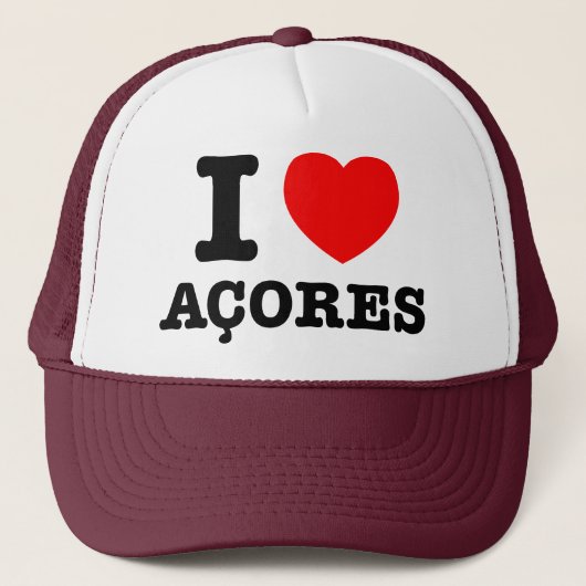I hart Acores Trucker Pet (Voorkant)