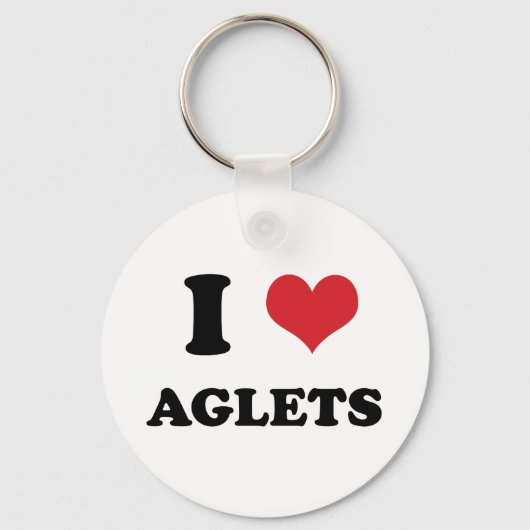 I (hart) Aglets Sleutelhanger (Voorkant)