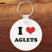 I (hart) Aglets Sleutelhanger (Voorkant)