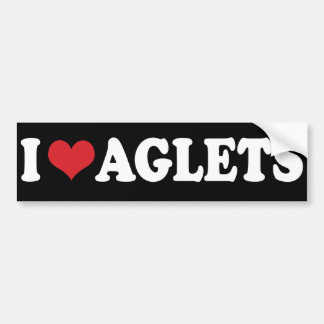 I (hart) Aglets Sticker