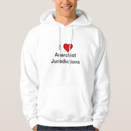 I hart Anarchistische rechtsgebieden Hoodie