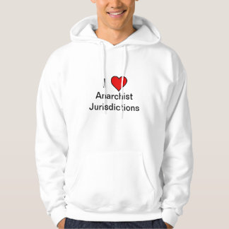I hart Anarchistische rechtsgebieden Hoodie