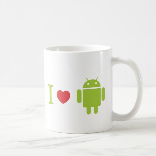 I hart Android Koffiemok (Rechts)