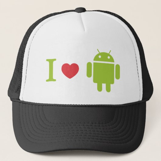 I hart Android Trucker Pet (Voorkant)
