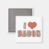 I Hart Bacon Magnet 001 (Voorkant / Achterkant)