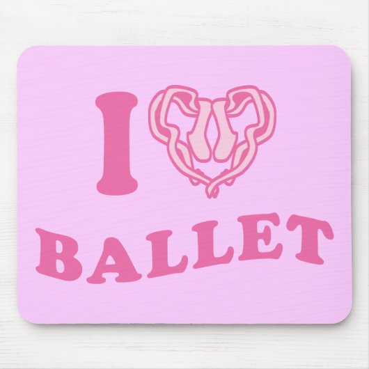 I Hart Ballet Muismat (Voorkant)