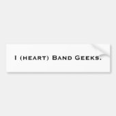 I (hart) Band Geeks bumper sticker. Bumpersticker (Voorkant)