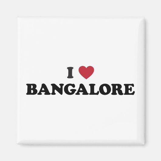 I Hart Bangalore India Magneet (Voorkant)